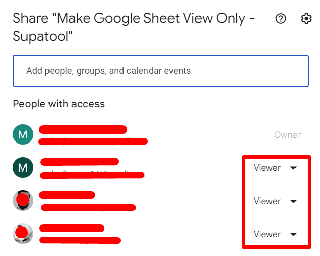 How to Make a Google Sheet View Only Supatool